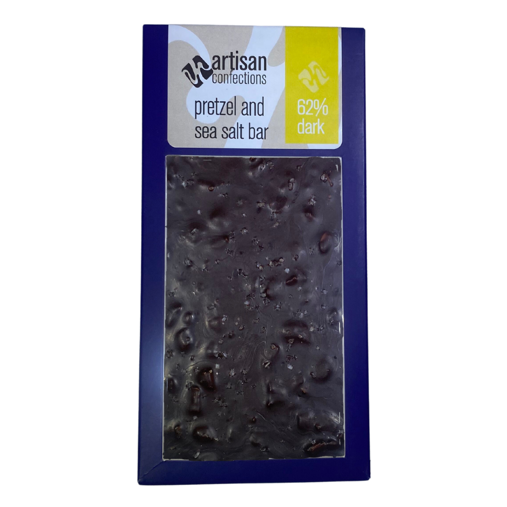 Pretzel & Sea Salt Dark Chocolate Bar