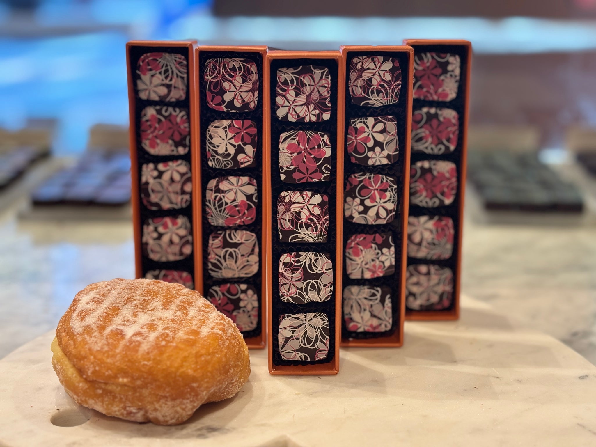 Raspberry Jelly Donut Truffles